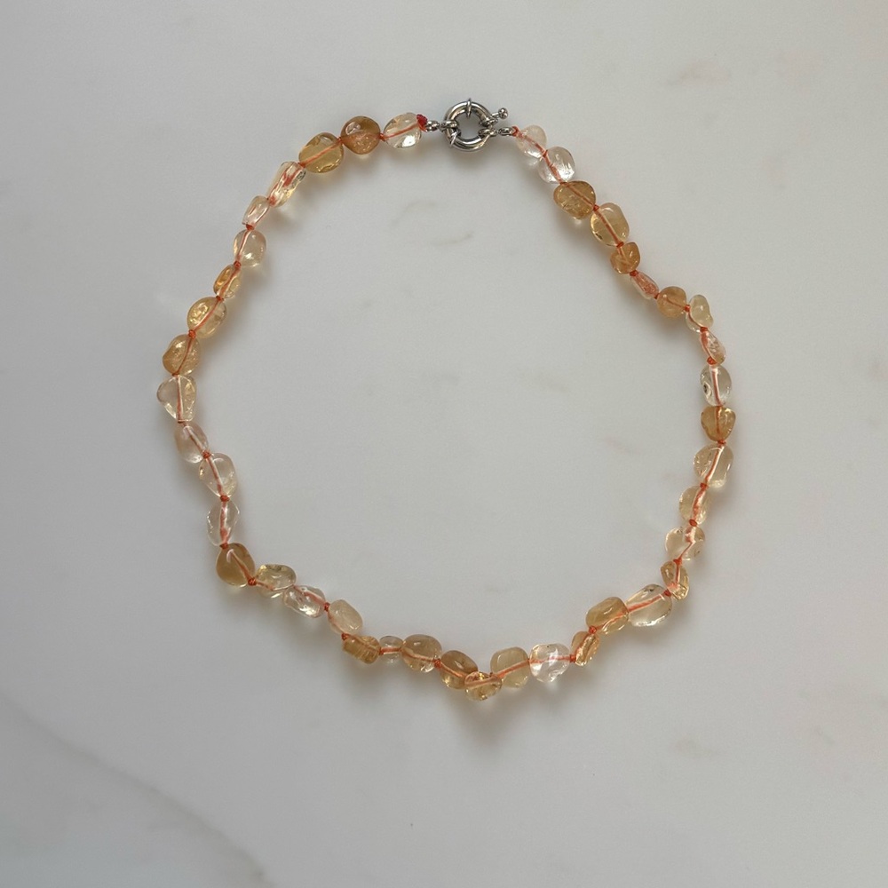 NWOT Tuckernuck Jewelry Citrine Choker Necklace